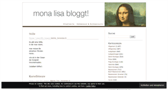 Desktop Screenshot of monalisablog.de