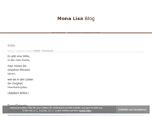 Tablet Screenshot of monalisablog.de